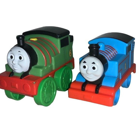 Thomas the Train and Friend Percy Chunky Plastic Push Train Engines - Picture 1 of 9
